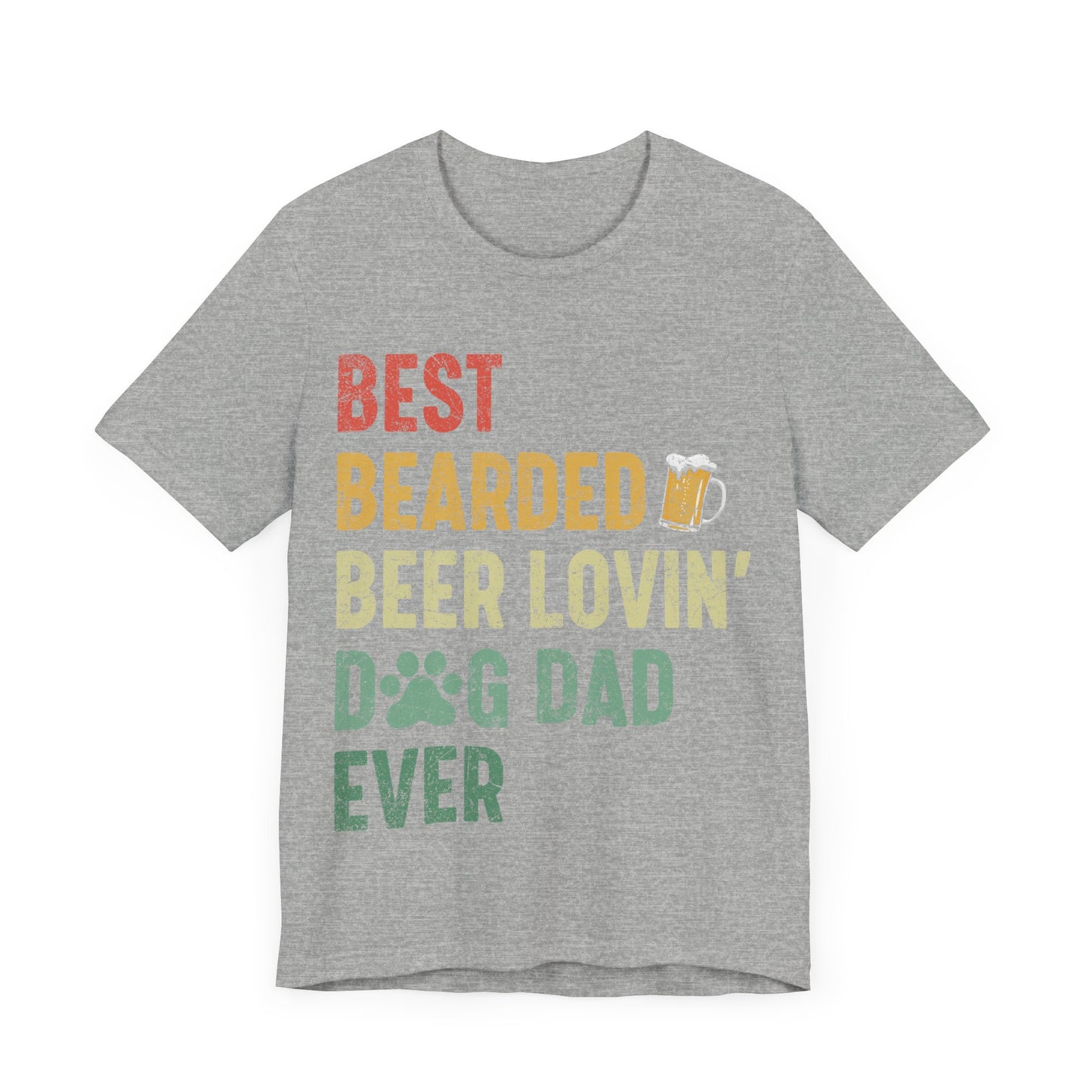Best Dog Dad Jersey Short Sleeve Tee
