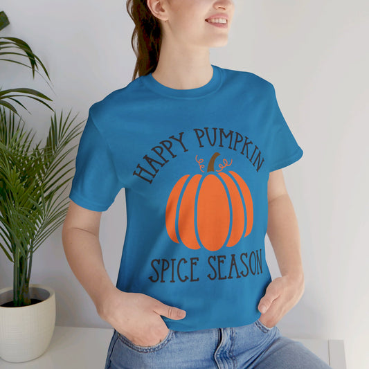 Happy Pumpkin Spice Season Jersey Short Sleeve Tee