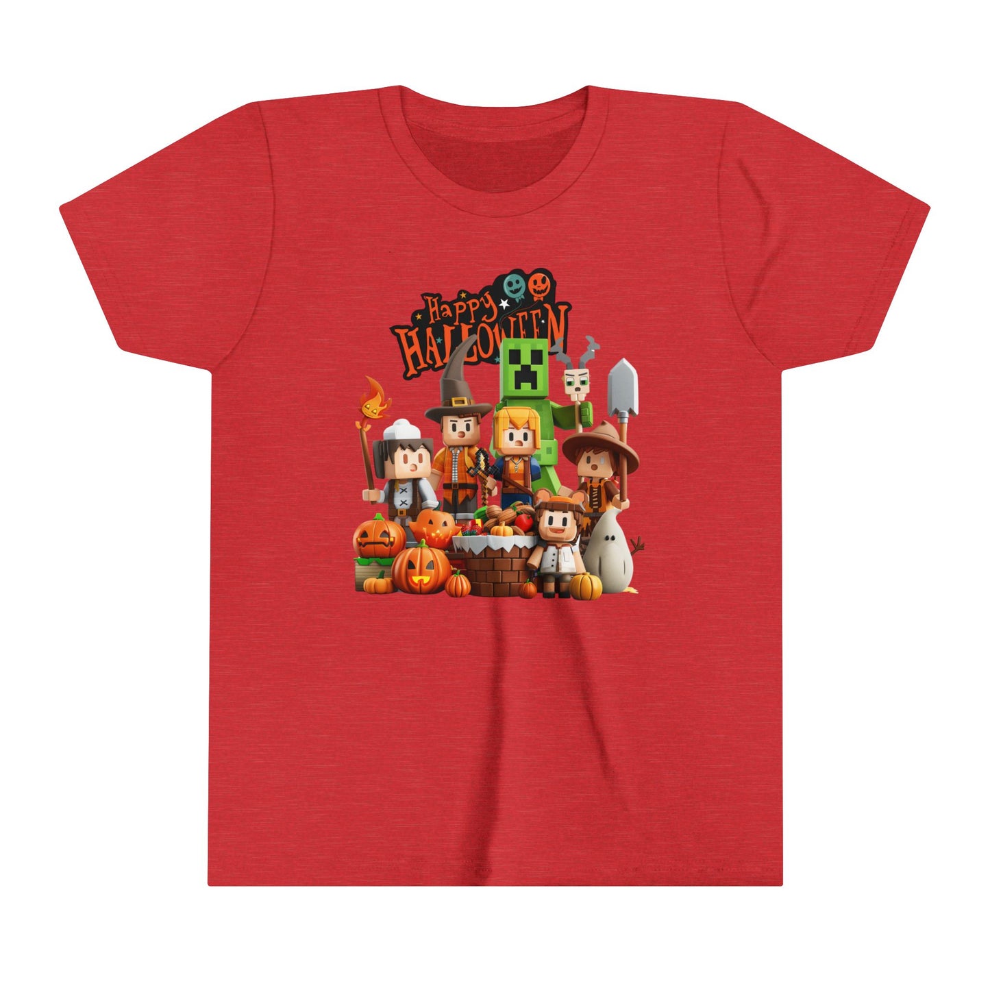 Minecraft Happy Hallowen Youth Short Sleeve Tee