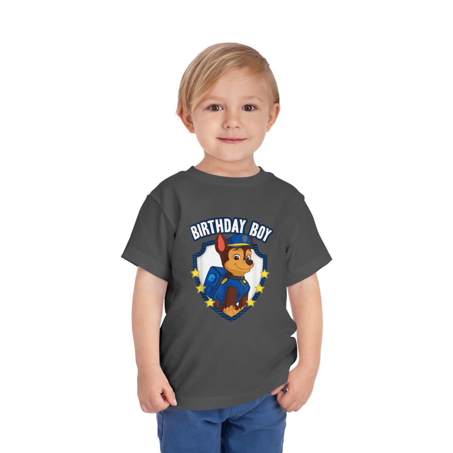 Paw Patrol Chase Birthday Boy Toddler Short Sleeve Tee