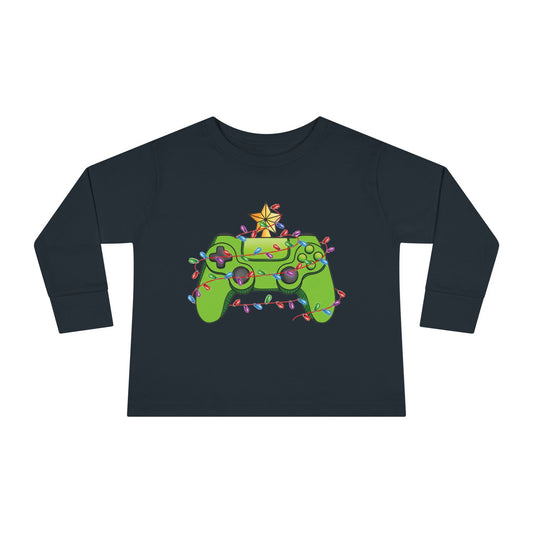 Gamer Christmas Toddler Long Sleeve Tee