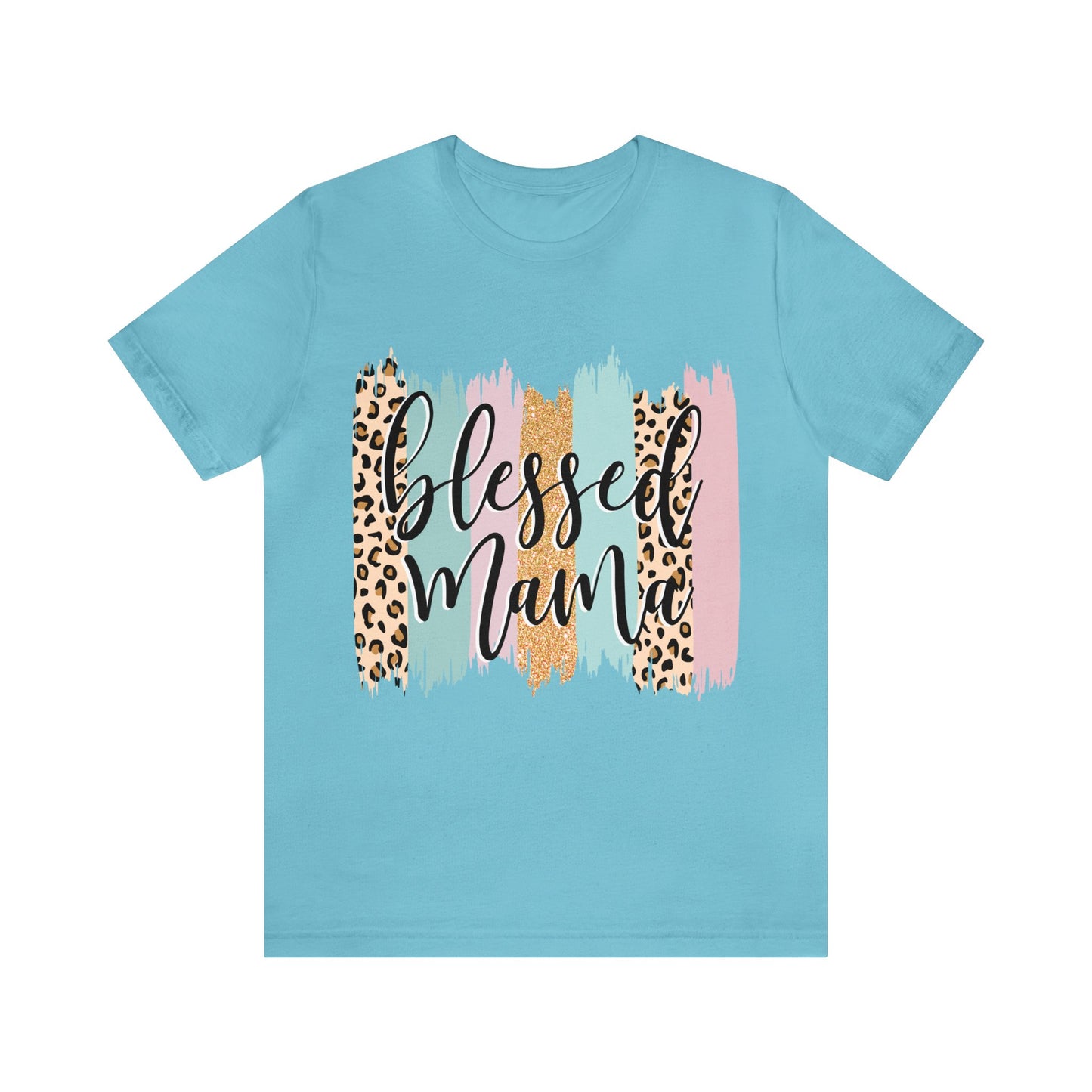 Blessed Mama Leopard short sleeve tshirt