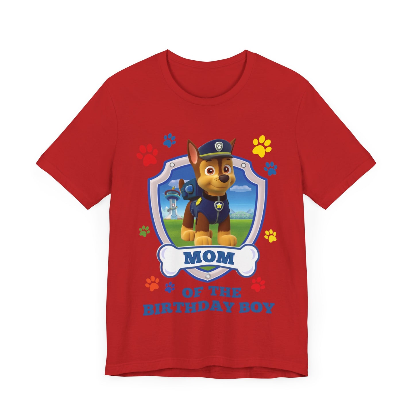 Mom of the Birthday Boy Jersey Short Sleeve Tee