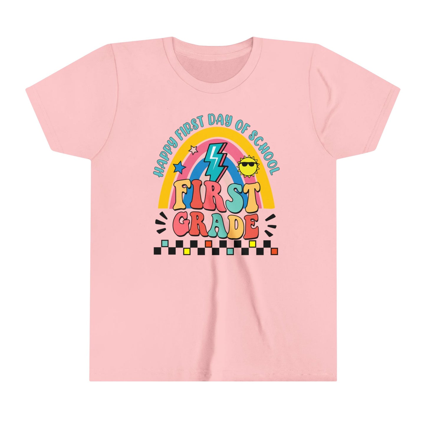 Happy First Day of School - 1st Grade Youth Short Sleeve Tee