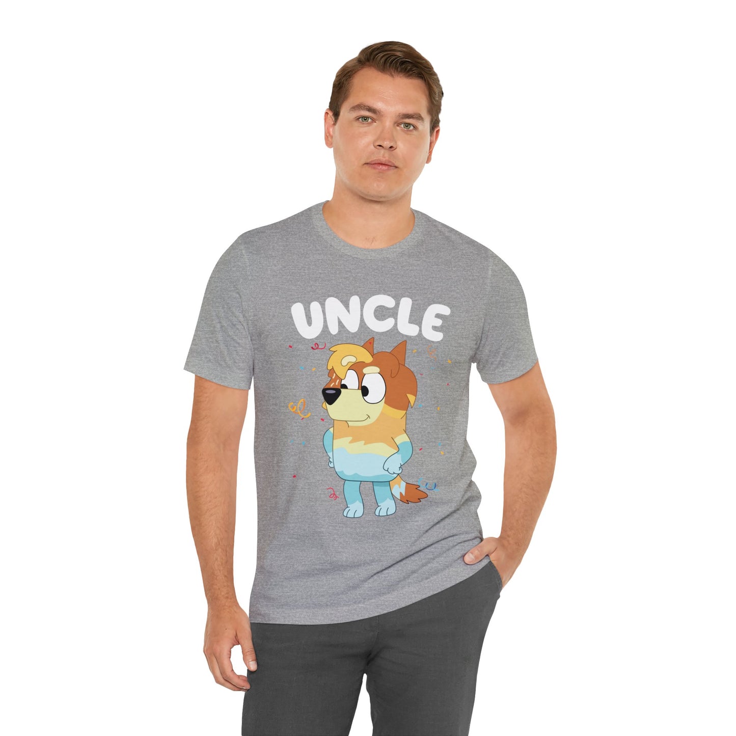 Uncle Bluey Birthday Short sleeve Tshirt