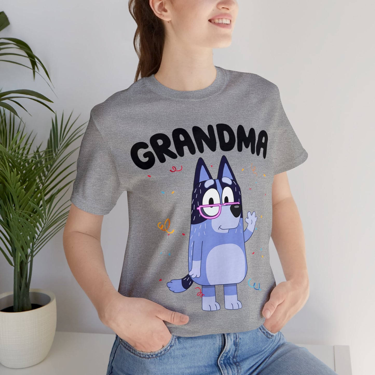 Grandma Bluey Birthday short sleeve Tshirt