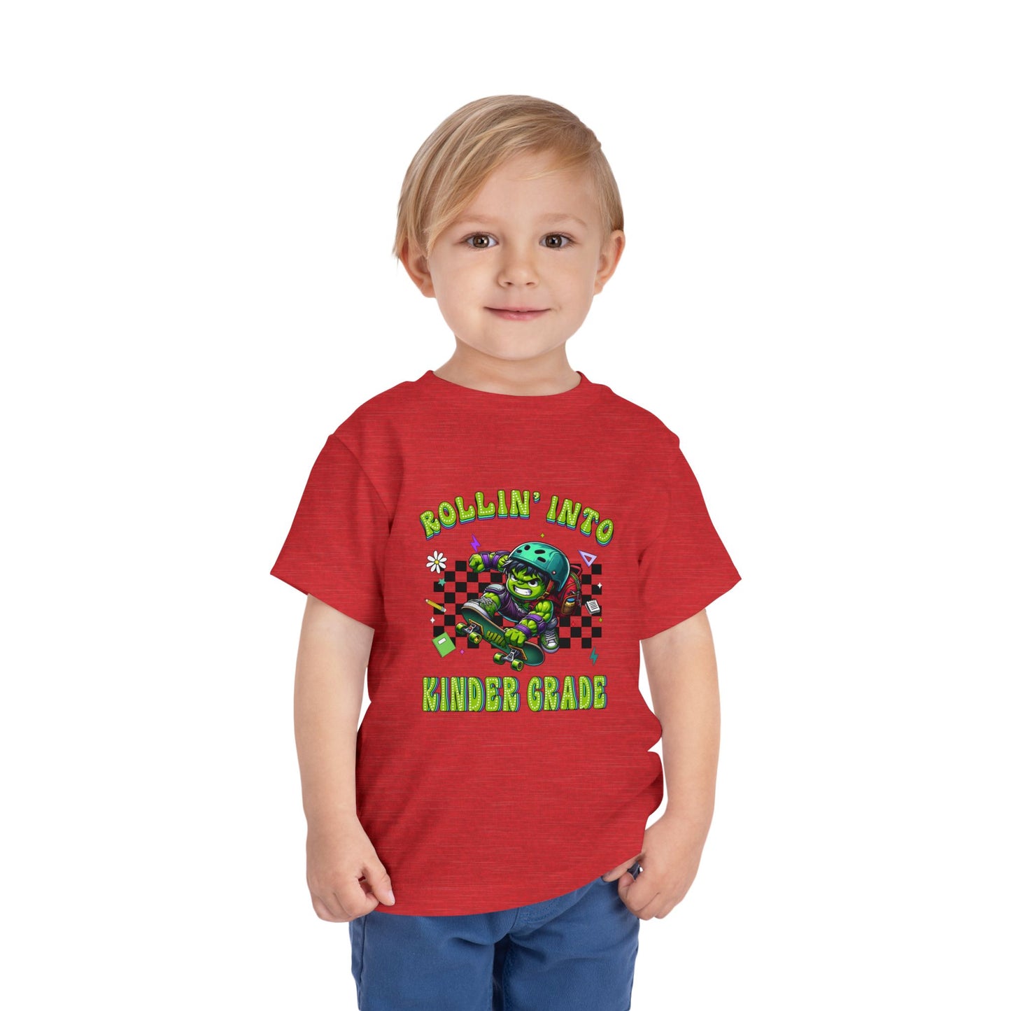 HULK - Rollin' Into Kinder Grade Toddler Short Sleeve Tee