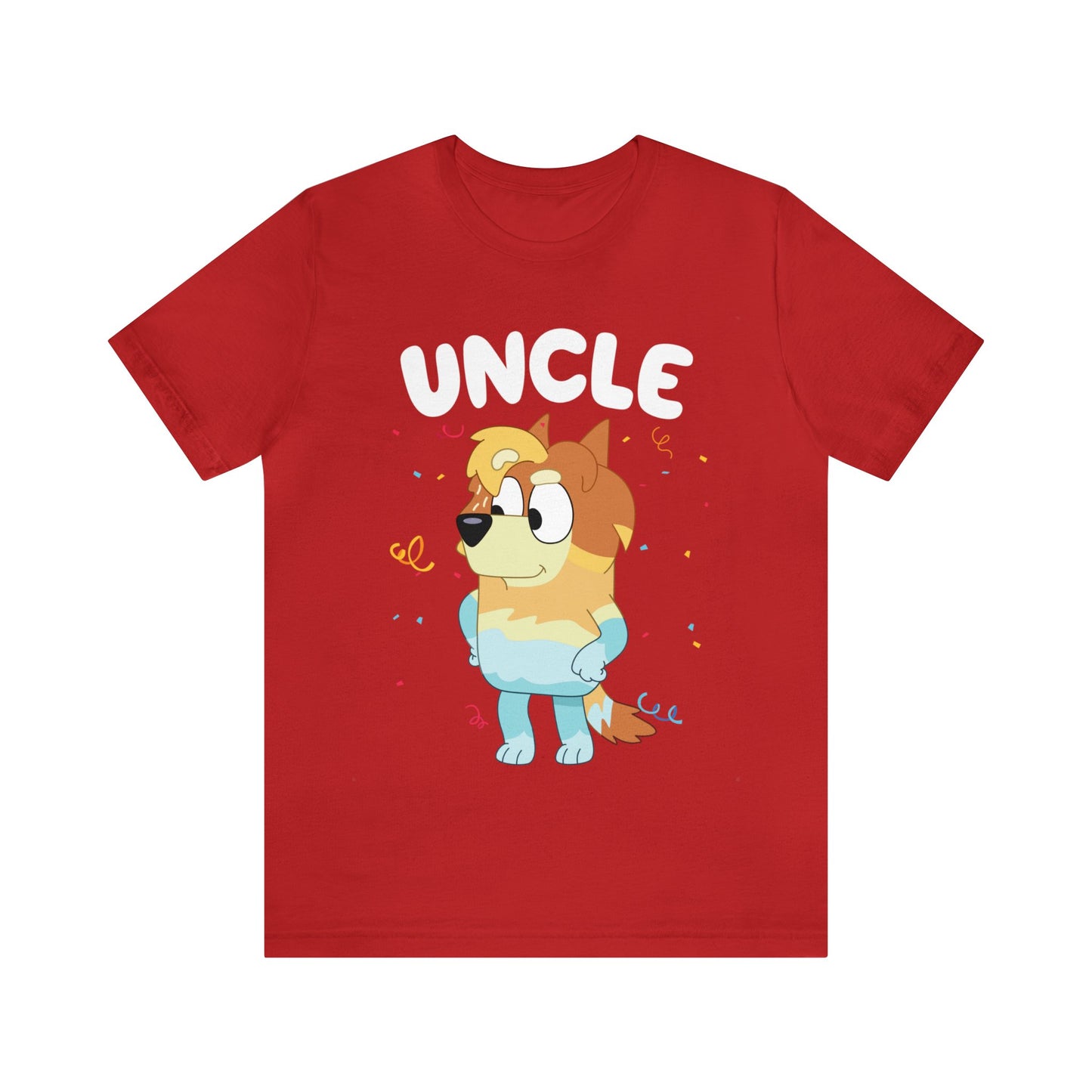 Uncle Bluey Birthday Short sleeve Tshirt