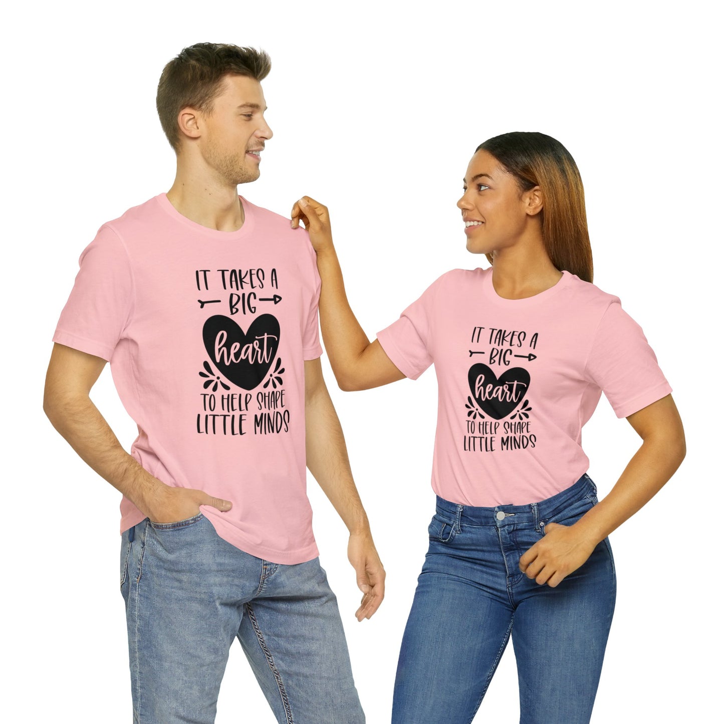 It takes a big heart to help shape little minds shirt Short sleeve Tshirt