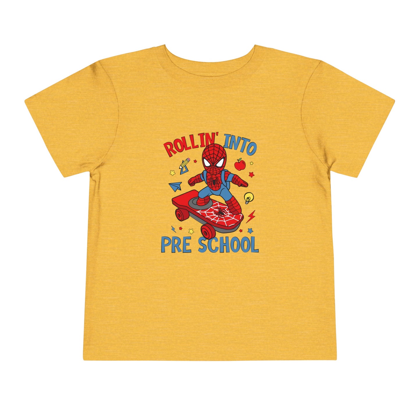 Rollin' Into Preschool Toddler Short Sleeve Tee