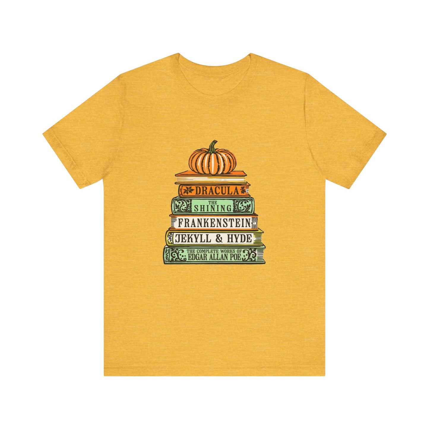 Horror Books Jersey Short Sleeve Tee