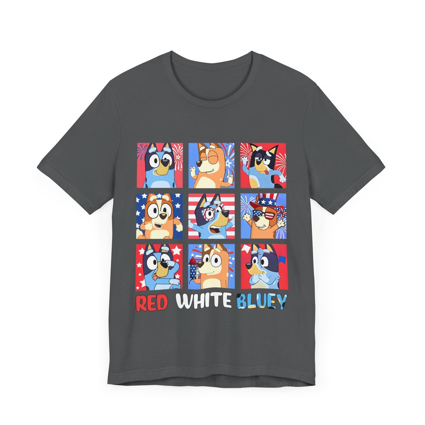 Red, White & Bluey Jersey Short Sleeve Tee