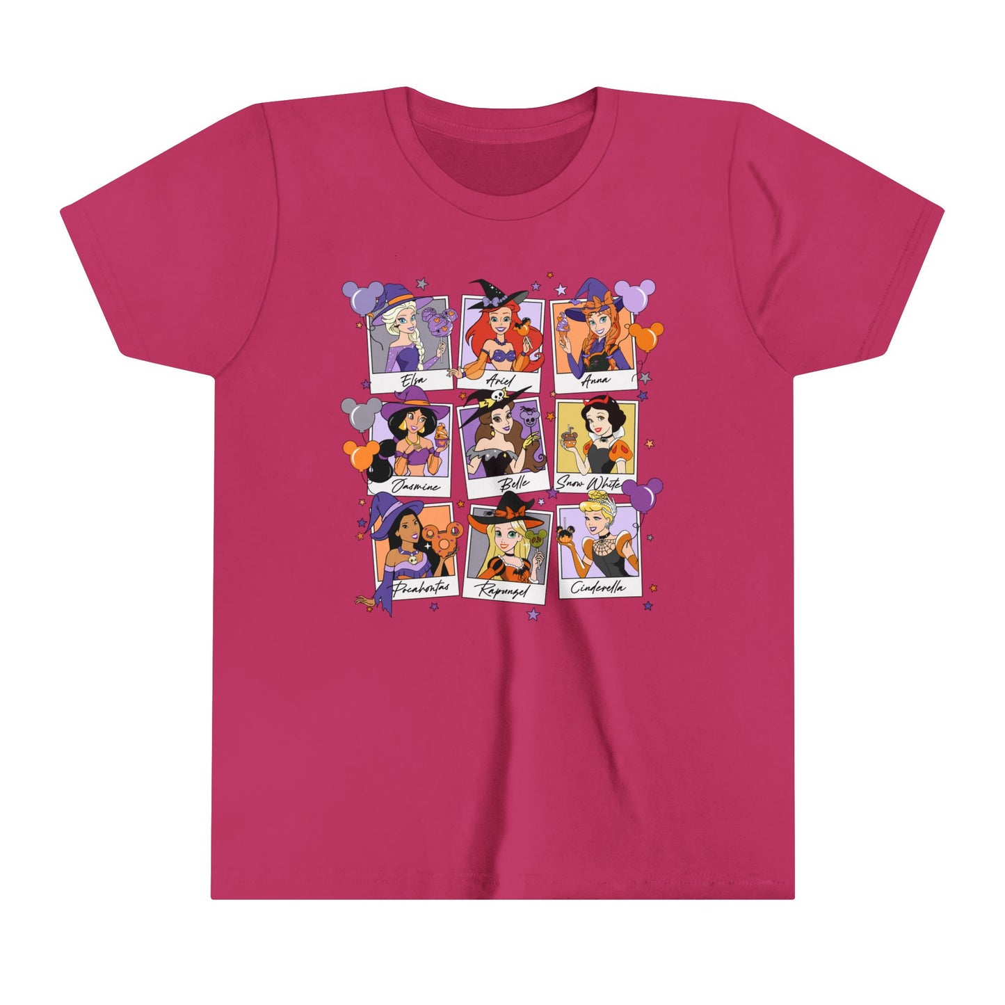 Disney Princess Halloween Youth Short Sleeve Tee