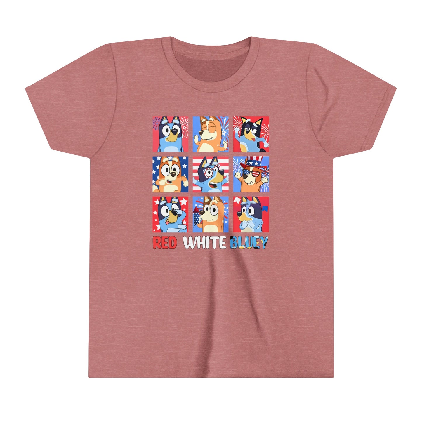 Red White & Bluey Youth Short Sleeve Tee