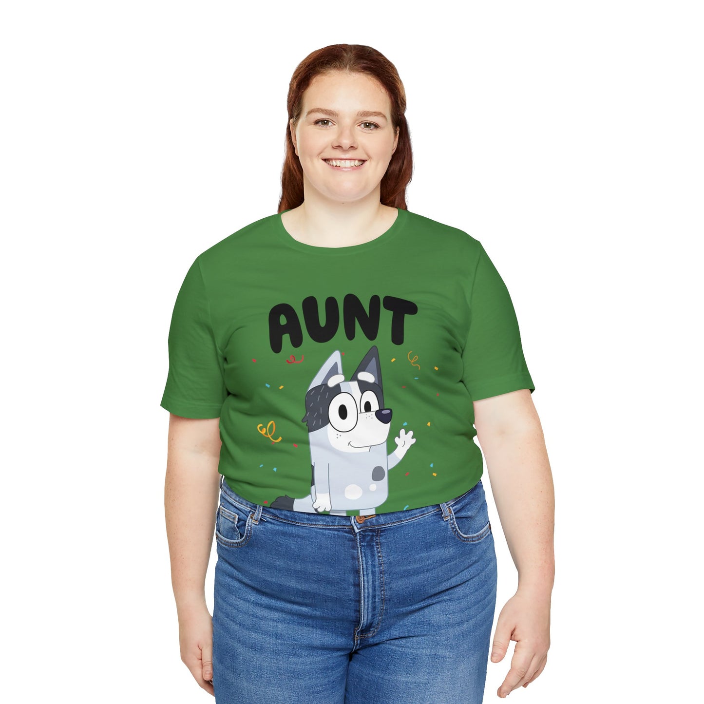 Aunt Bluey Birthday short sleeve Tshirt