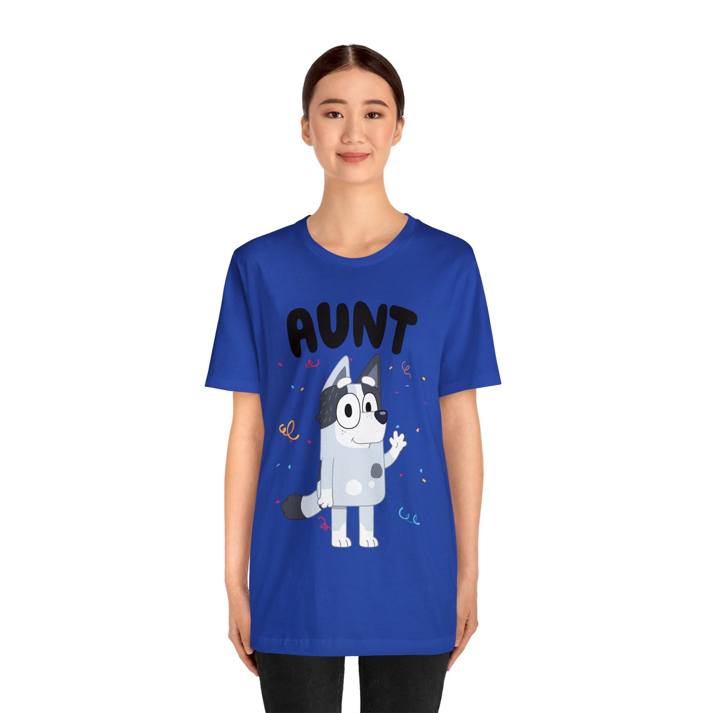Aunt Bluey Birthday short sleeve Tshirt
