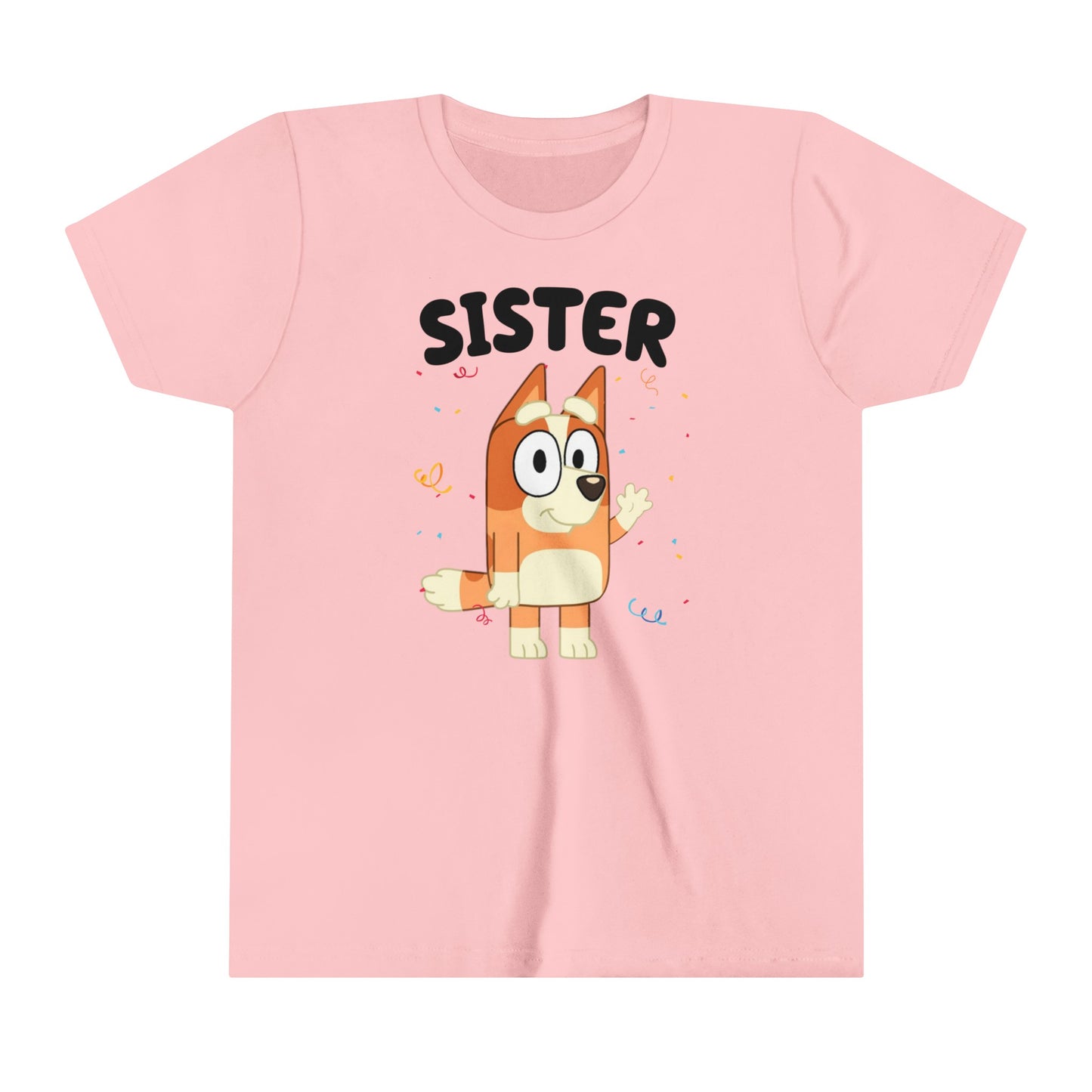 Sister Bluey Birthday youth short sleeve Tshirt