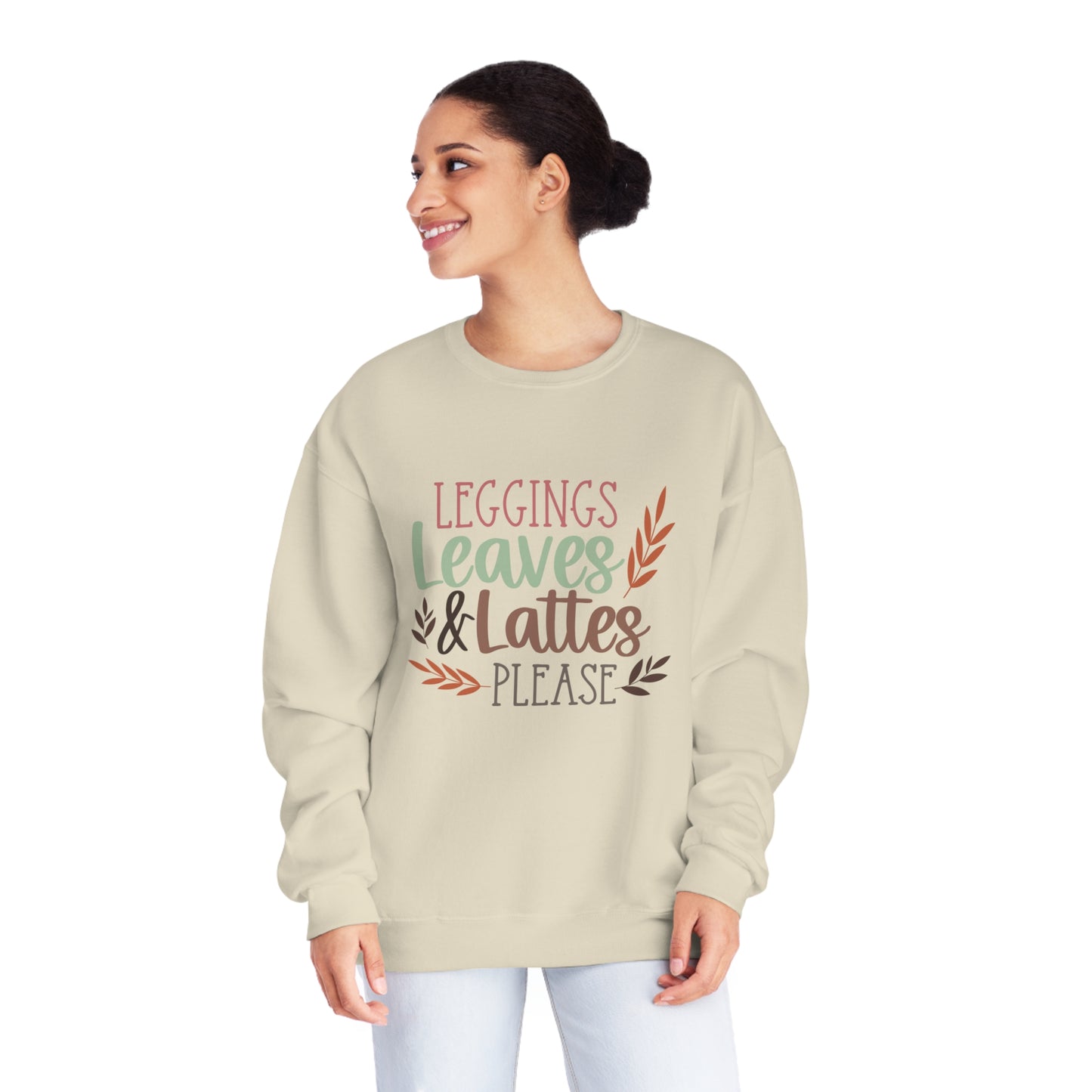 Leggings, Leaves & Lattes Please Crewneck Sweatshirt