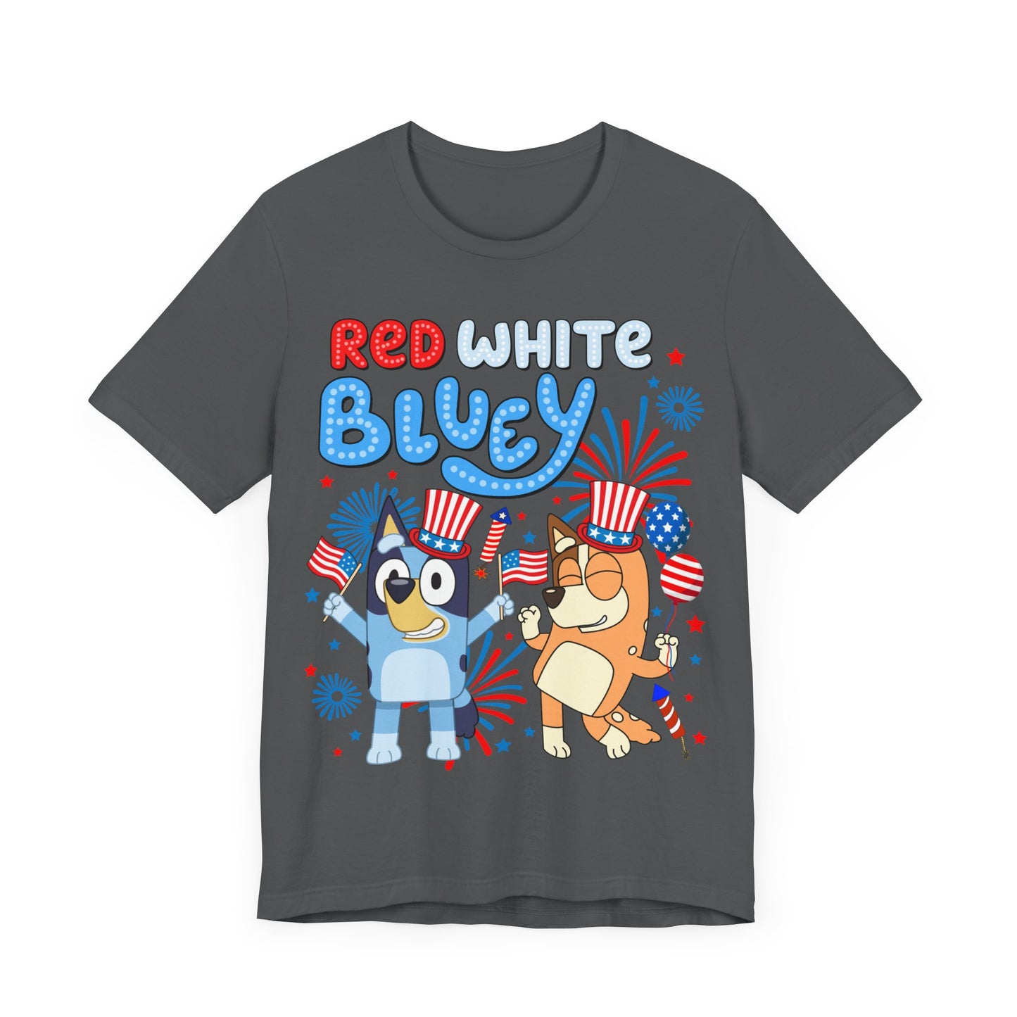 Red, White & Bluey Jersey Short Sleeve Tee