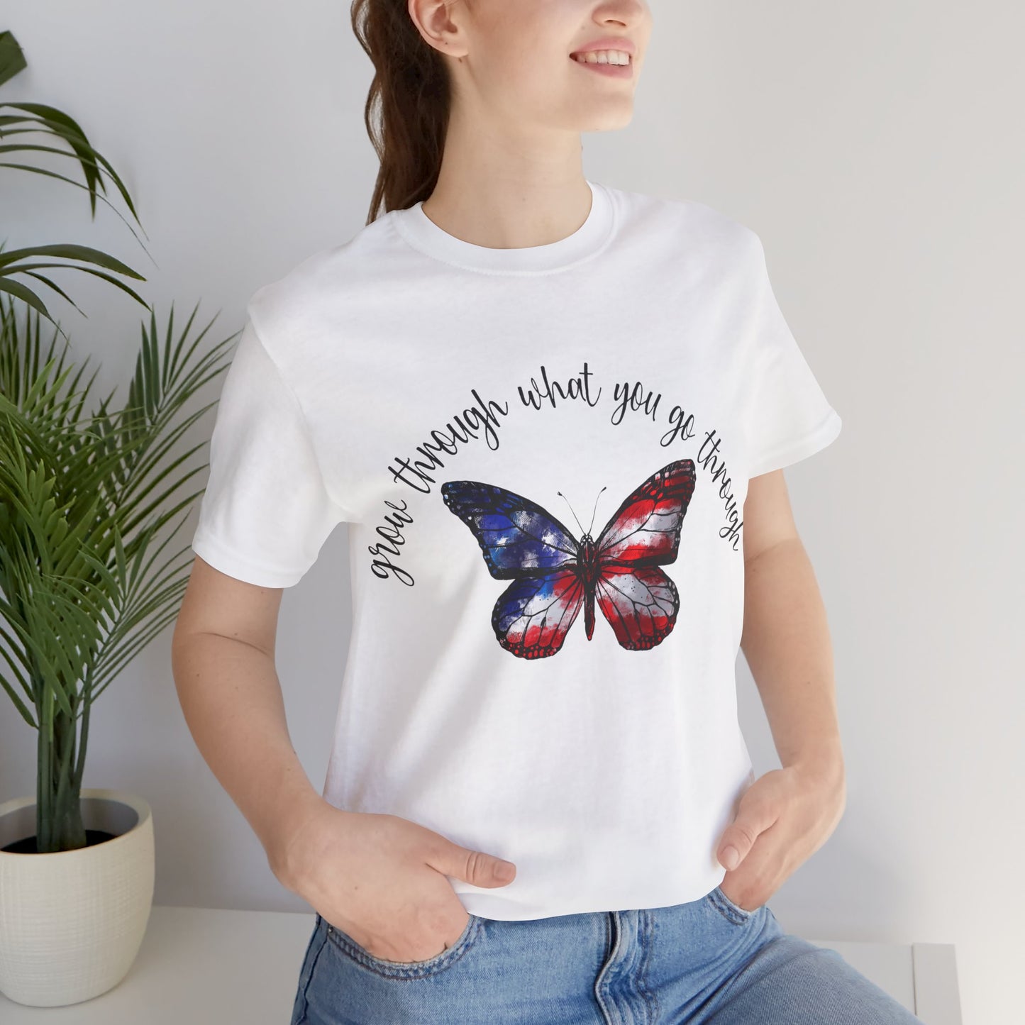 Grow Through What You Go Through Jersey Short Sleeve Tee