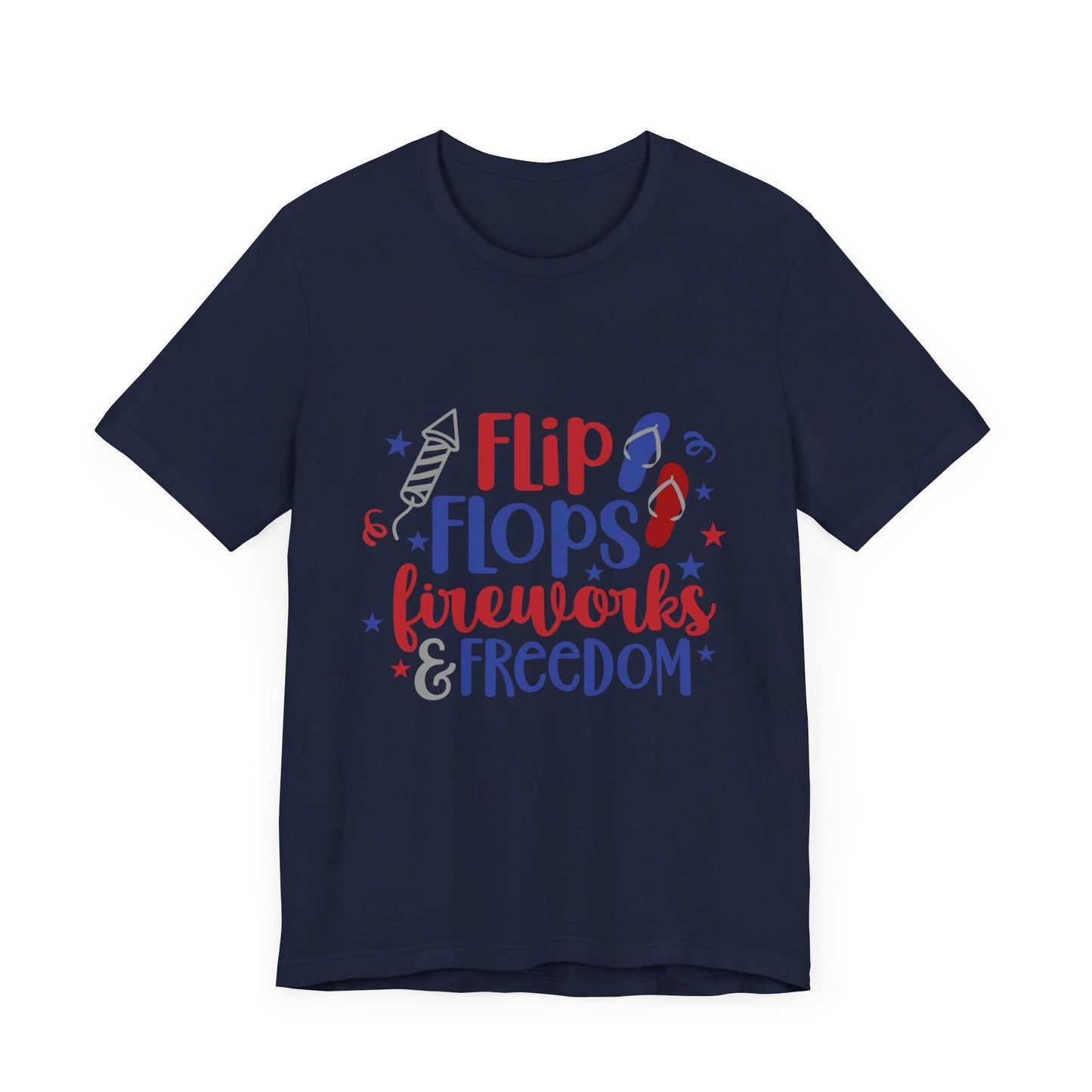 Flip Flops & Fireworks Jersey Short Sleeve Tee
