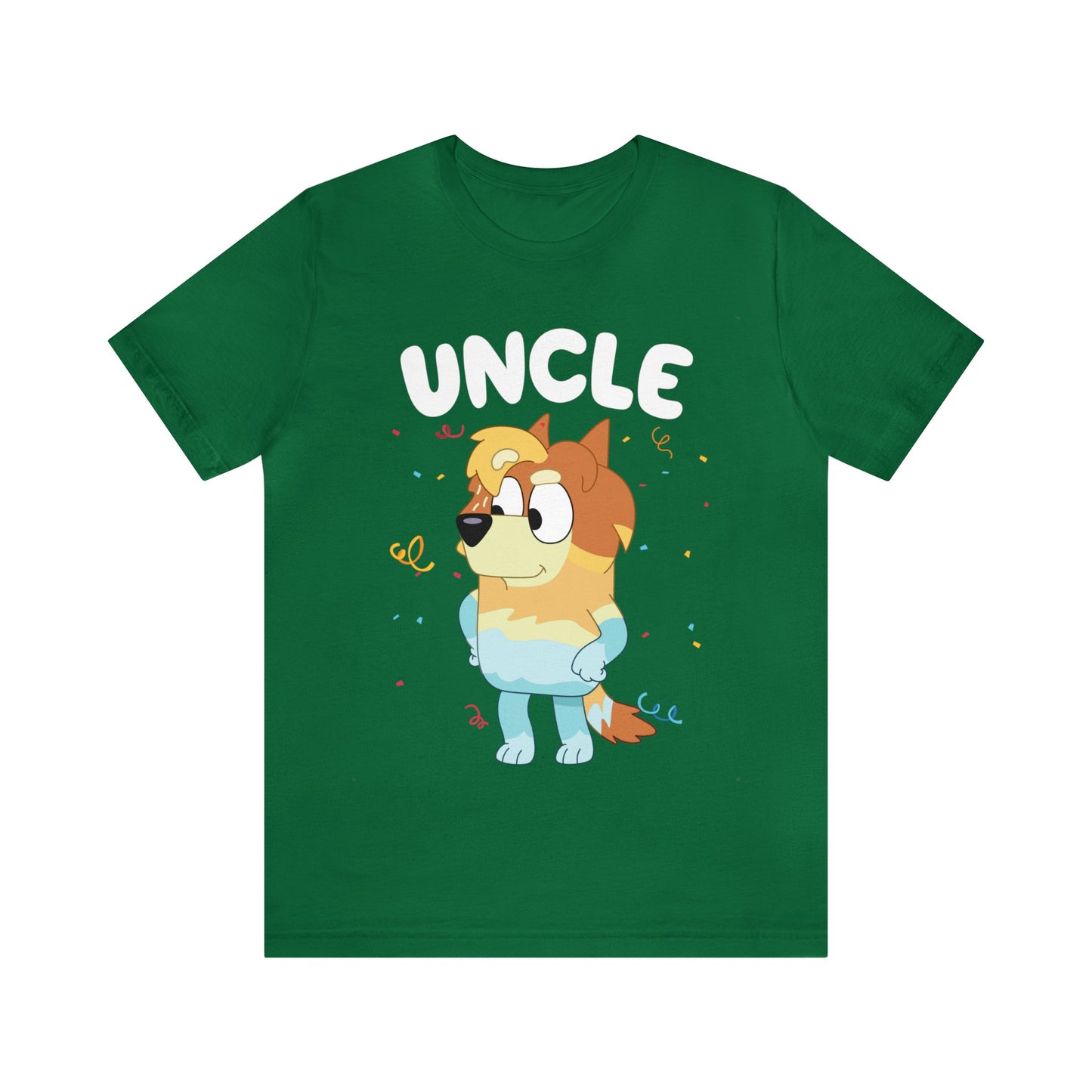 Uncle Bluey Birthday Short sleeve Tshirt