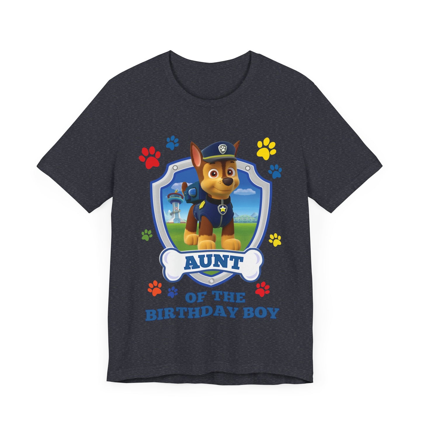 Aunt of the Birthday Boy Jersey Short Sleeve Tee