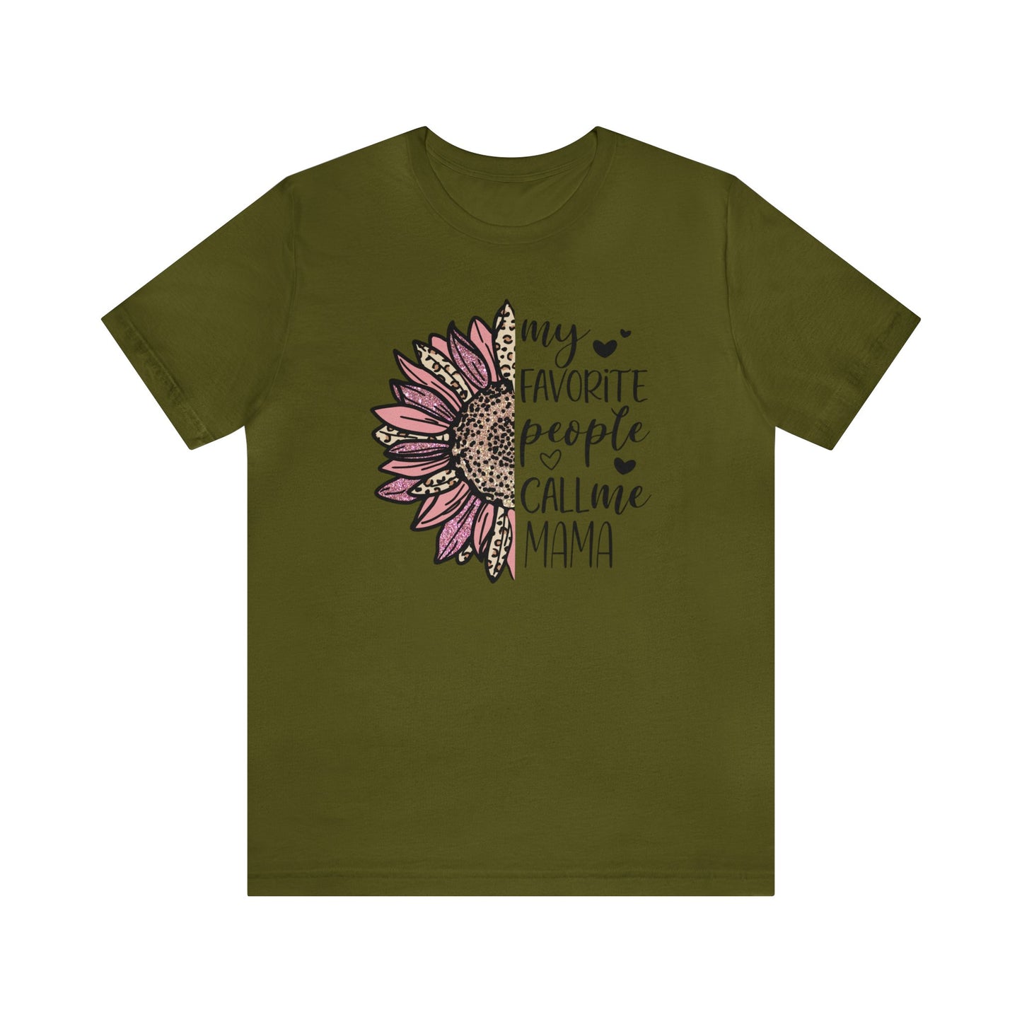My Favorite People Call Me Mama Sunflower short sleeve tshirt