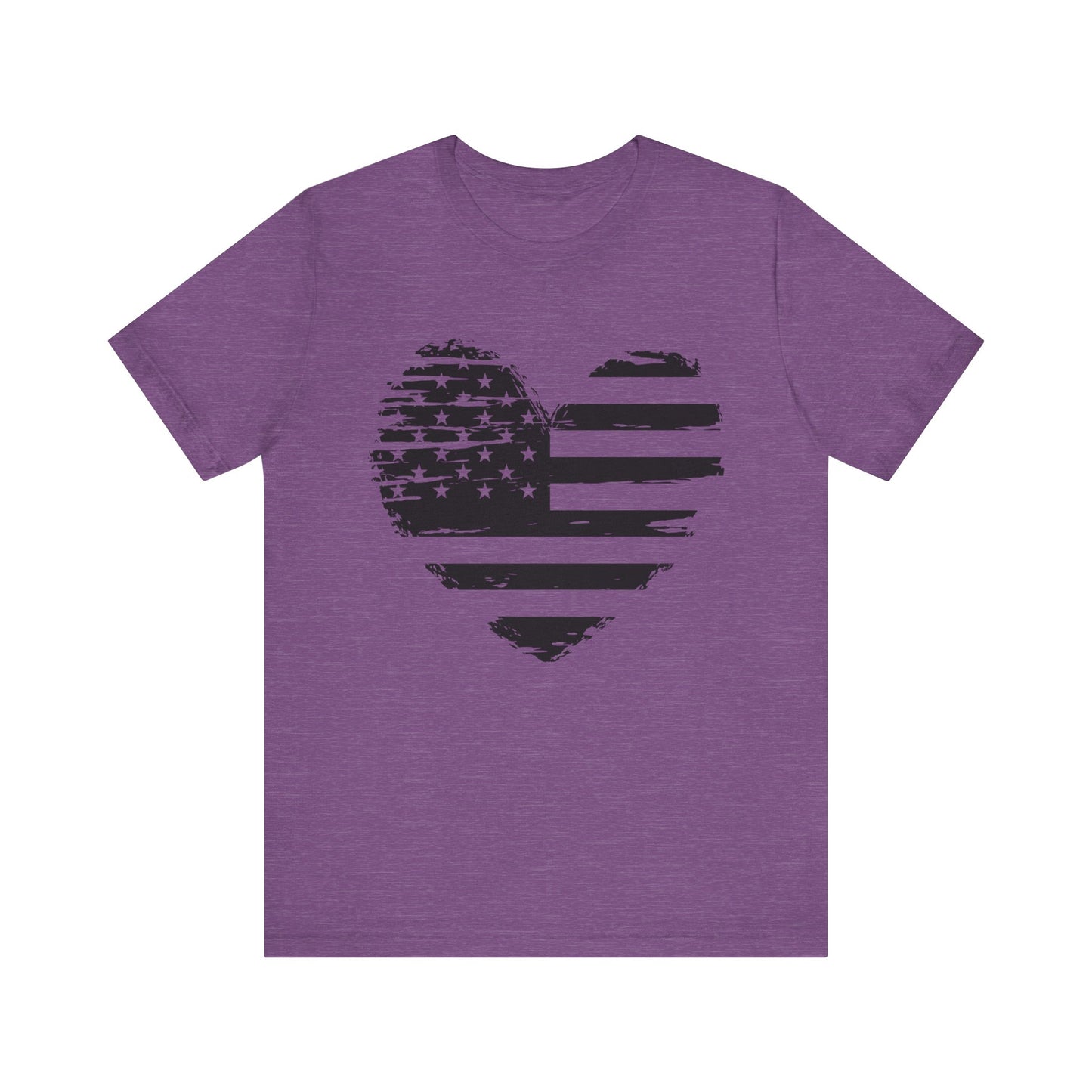 Heart flag Jersey Short Sleeve Tee
