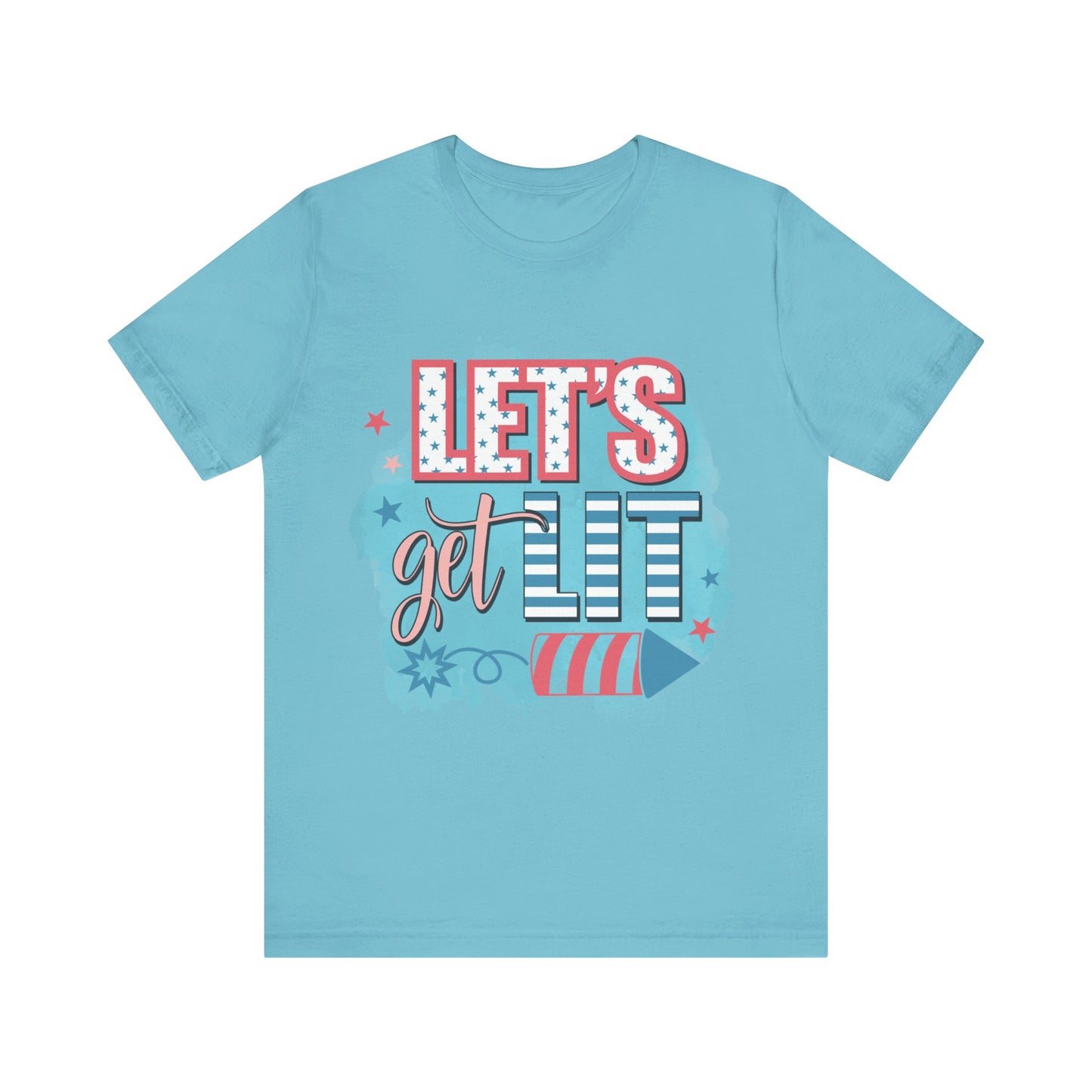 Lets Get Lit Jersey Short Sleeve Tee