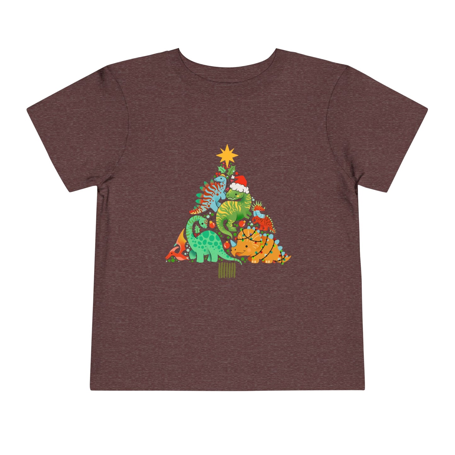Dino christmas Toddler Short Sleeve Tee