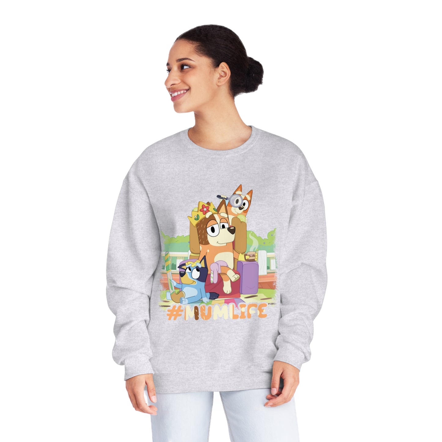#Mumlife Bluey Crewneck Sweatshirt