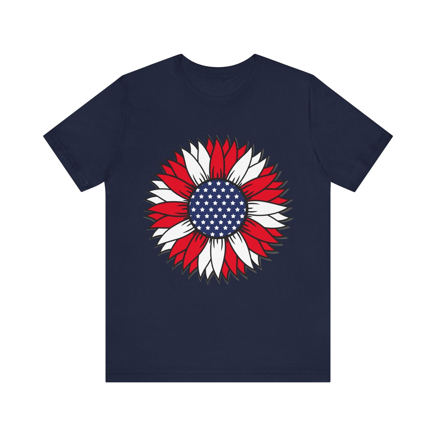 American Sunflower Jersey Short Sleeve Tee