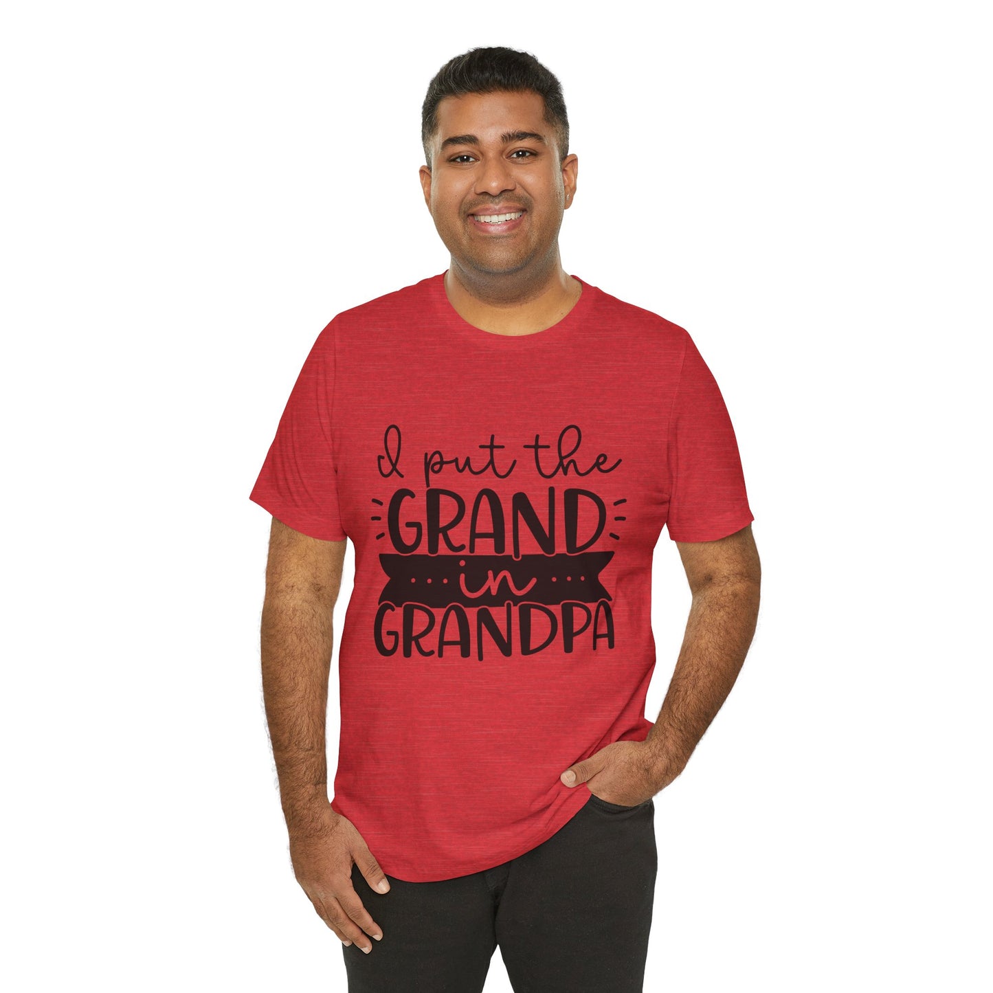 I Put the Grand in Grandpa Jersey Short Sleeve Tee