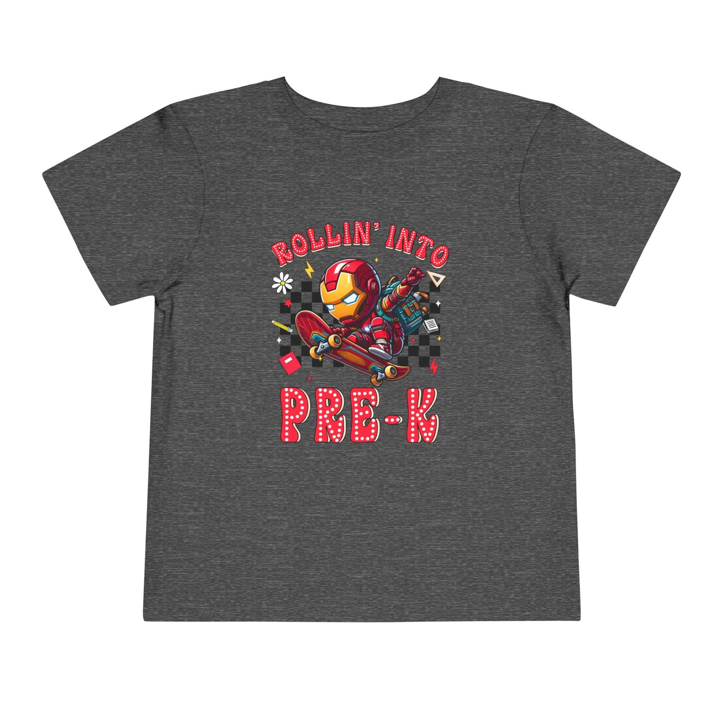 IRON MAN - Rollin' Into Pre-K Toddler Short Sleeve Tee