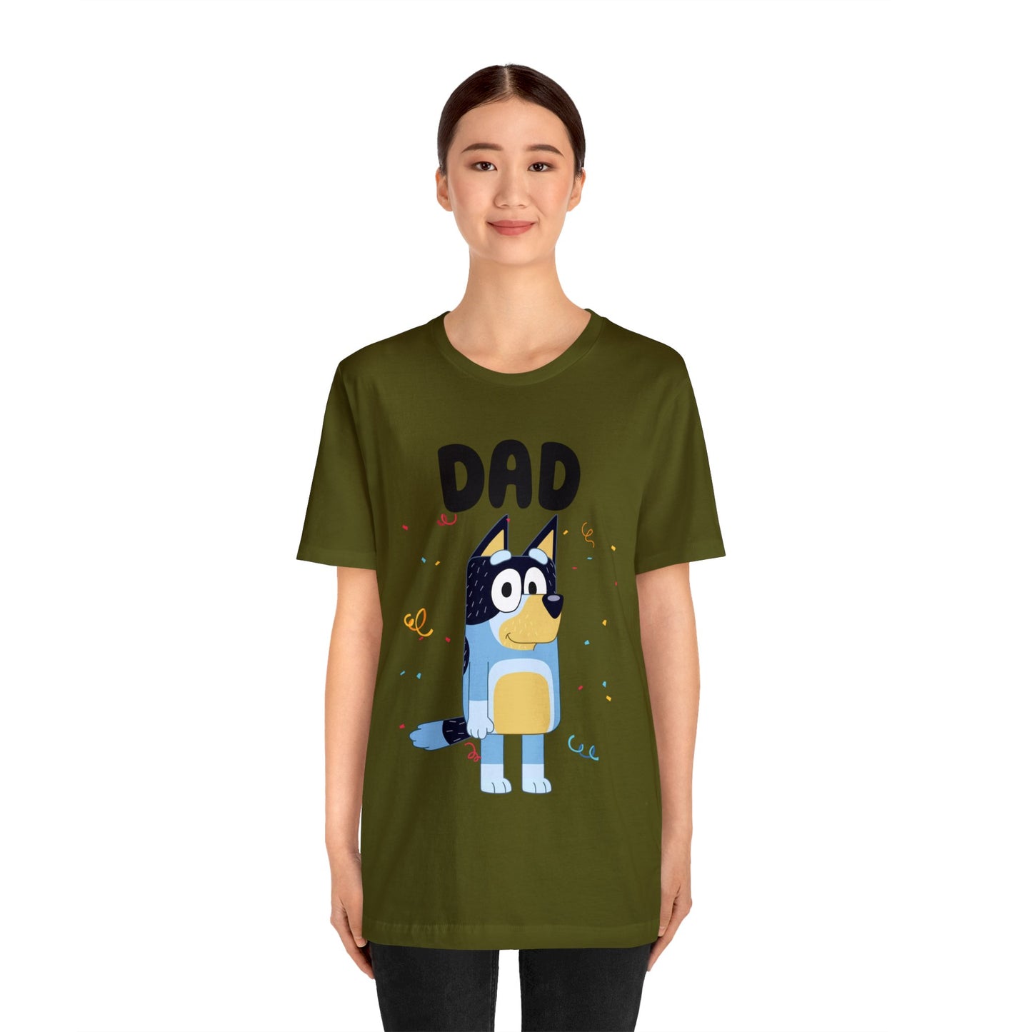 Dad Bluey Birthday Short sleeve Tshirt