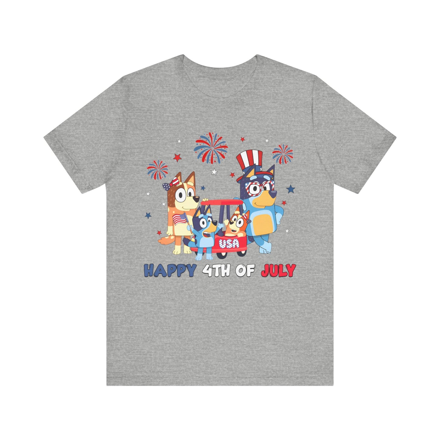 Happy 4th of July Jersey Short Sleeve Tee