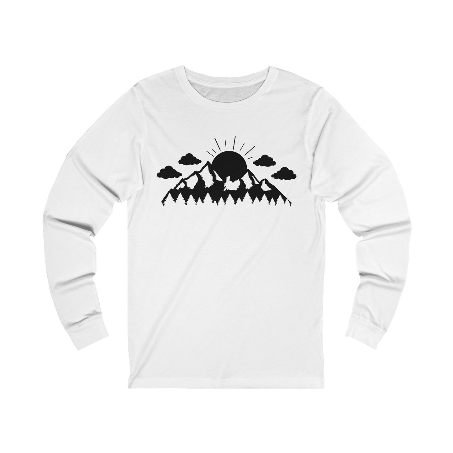 Forest - Mountain - Sun Long Sleeve Tshirt