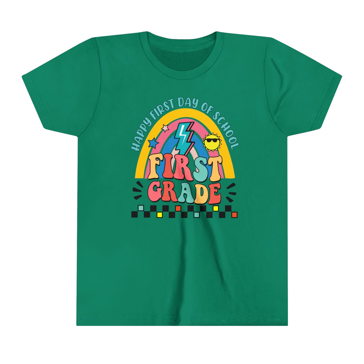 Happy First Day of School - 1st Grade Youth Short Sleeve Tee