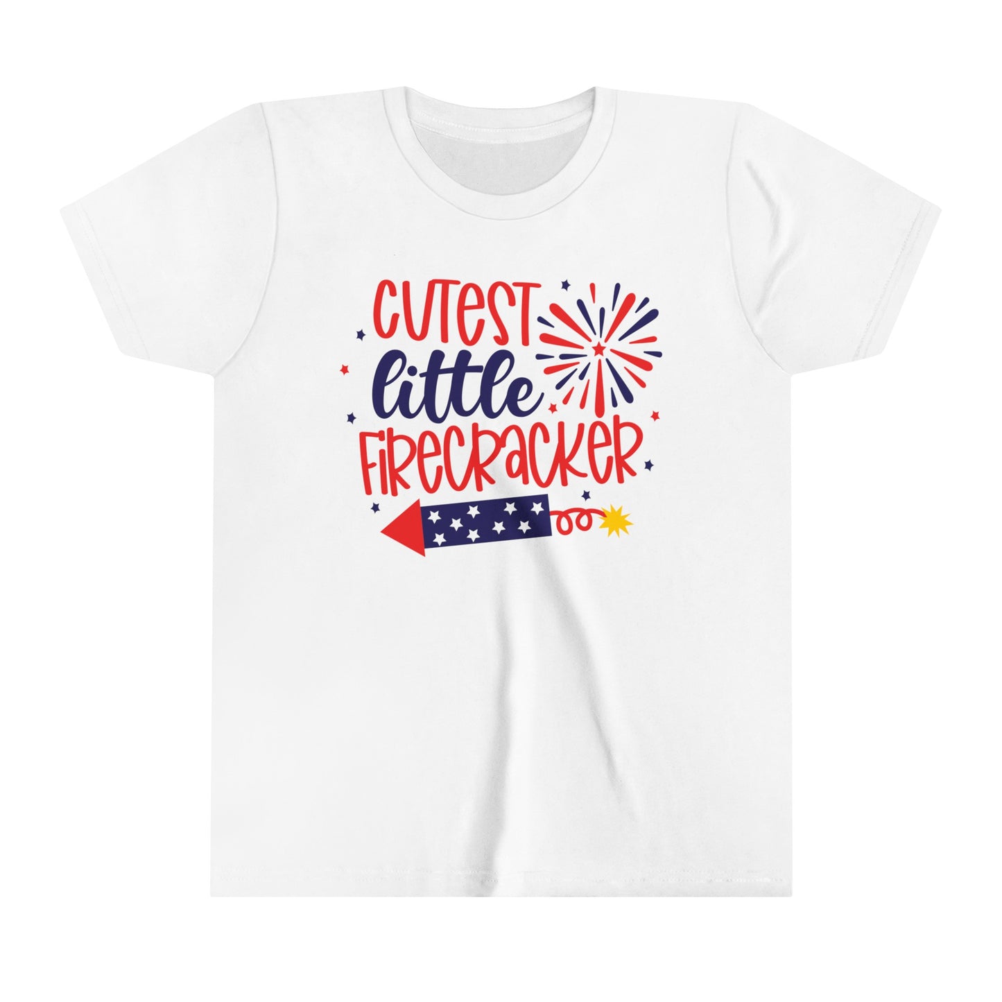 Cutest Little Firecracker Youth Short Sleeve Tee