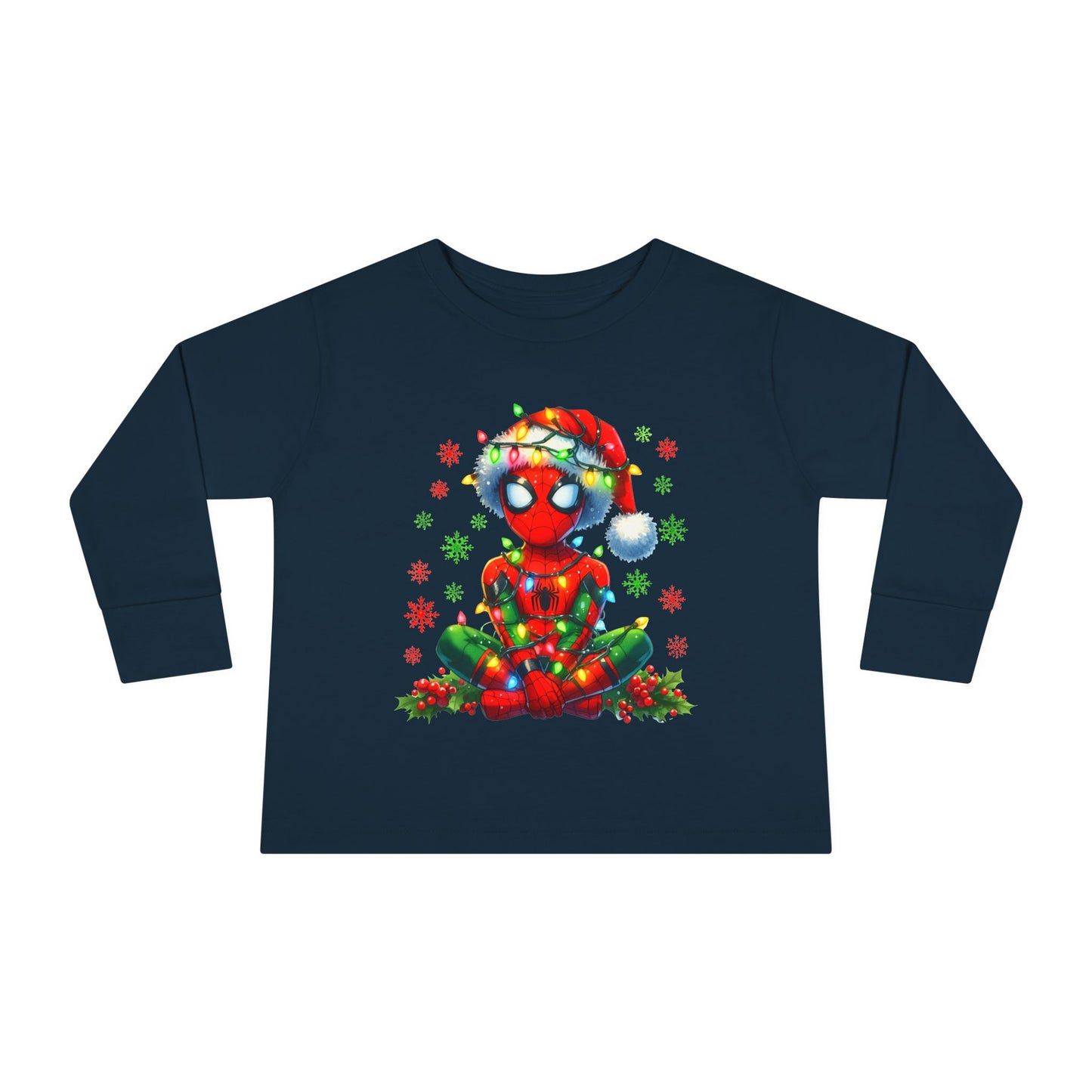 Spidey Christmas Toddler Long Sleeve Tee