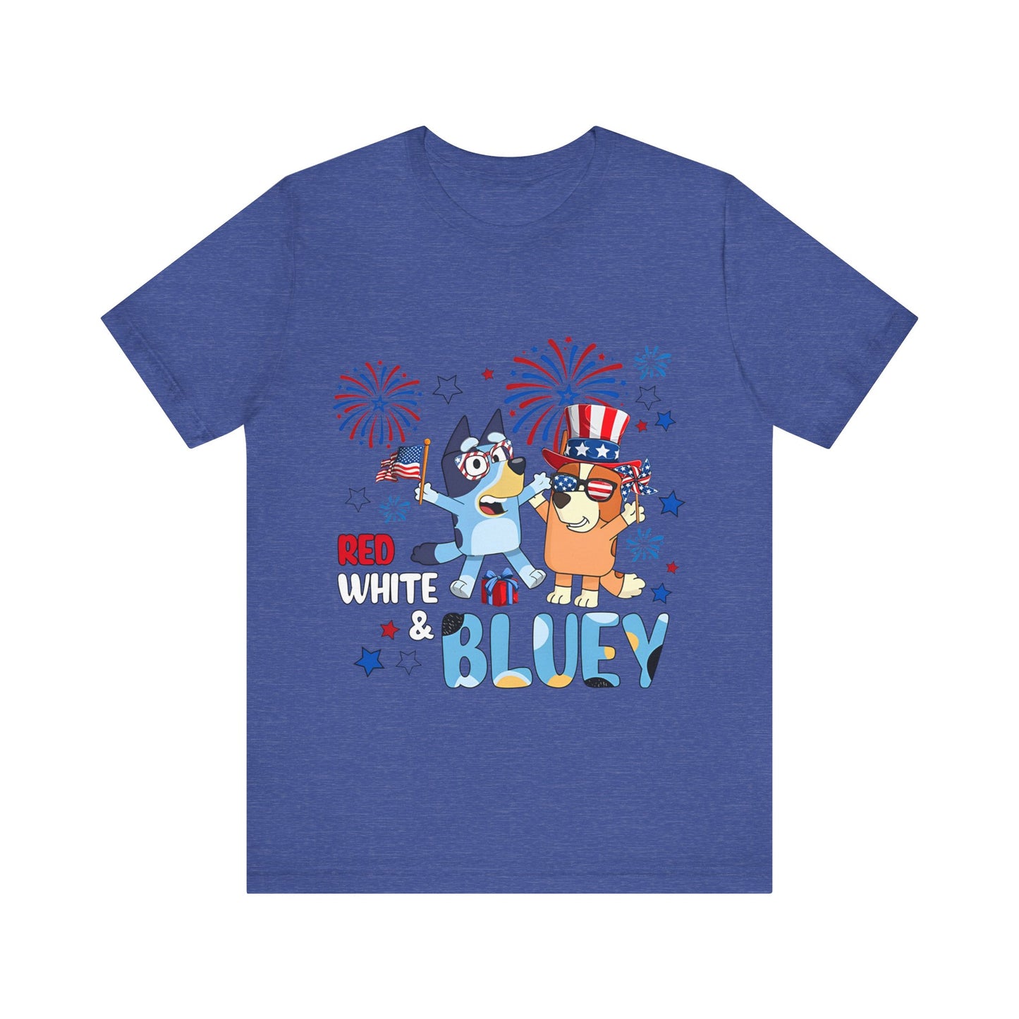 Red, White & Bluey Jersey Short Sleeve Tee