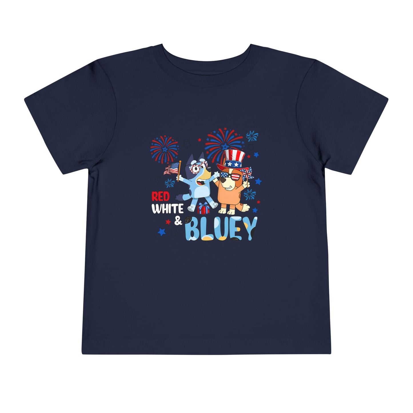 Red, White & Bluey Toddler Short Sleeve Tee