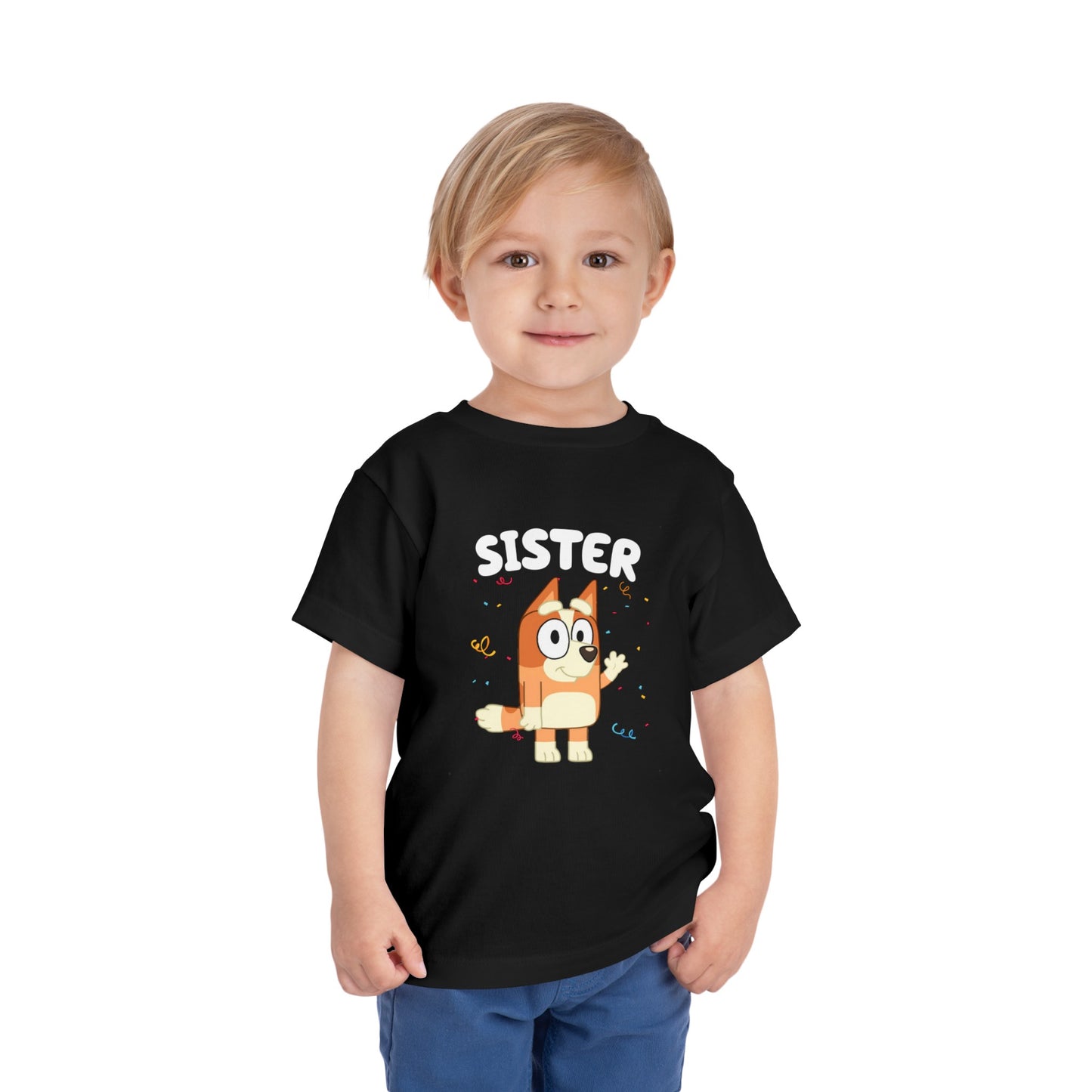Sister Birthday Toddler Short Sleeve Tee