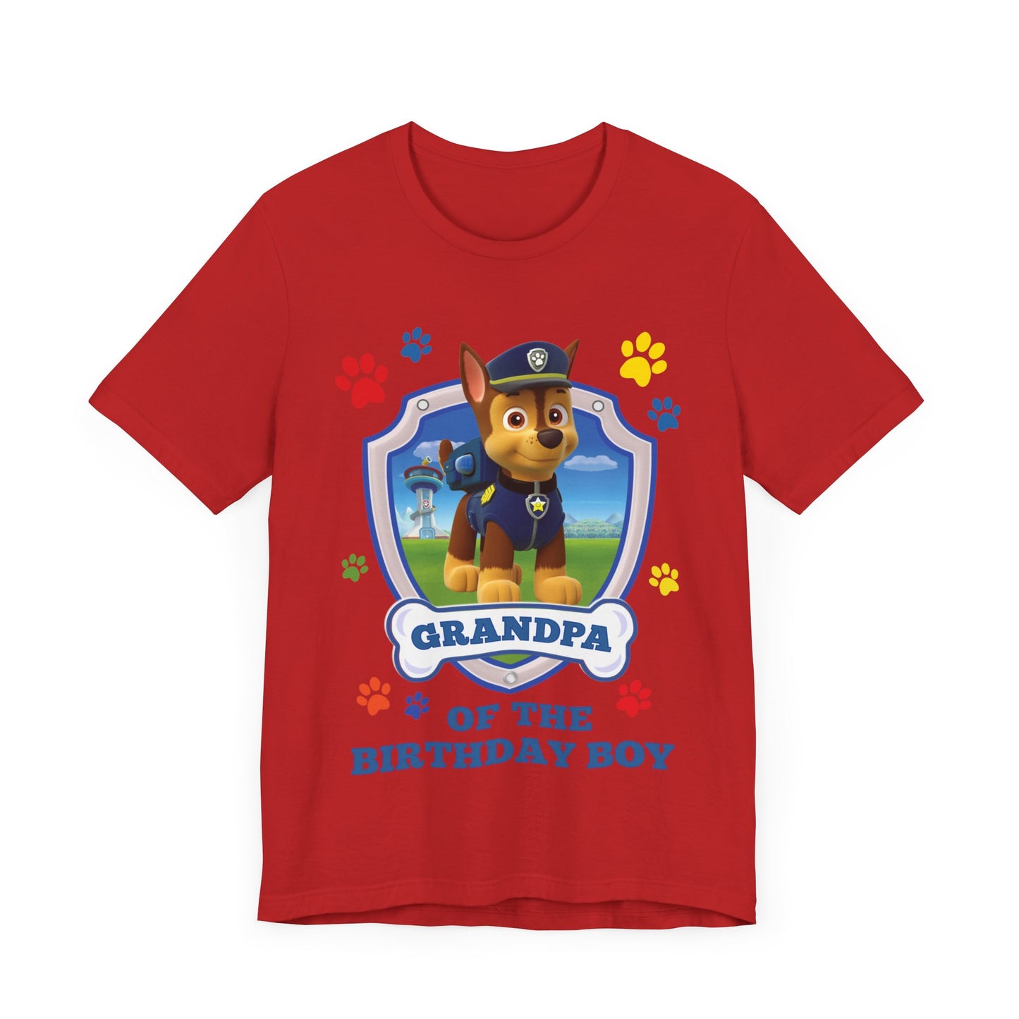 Grandpa of the Birthday Boy Jersey Short Sleeve Tee