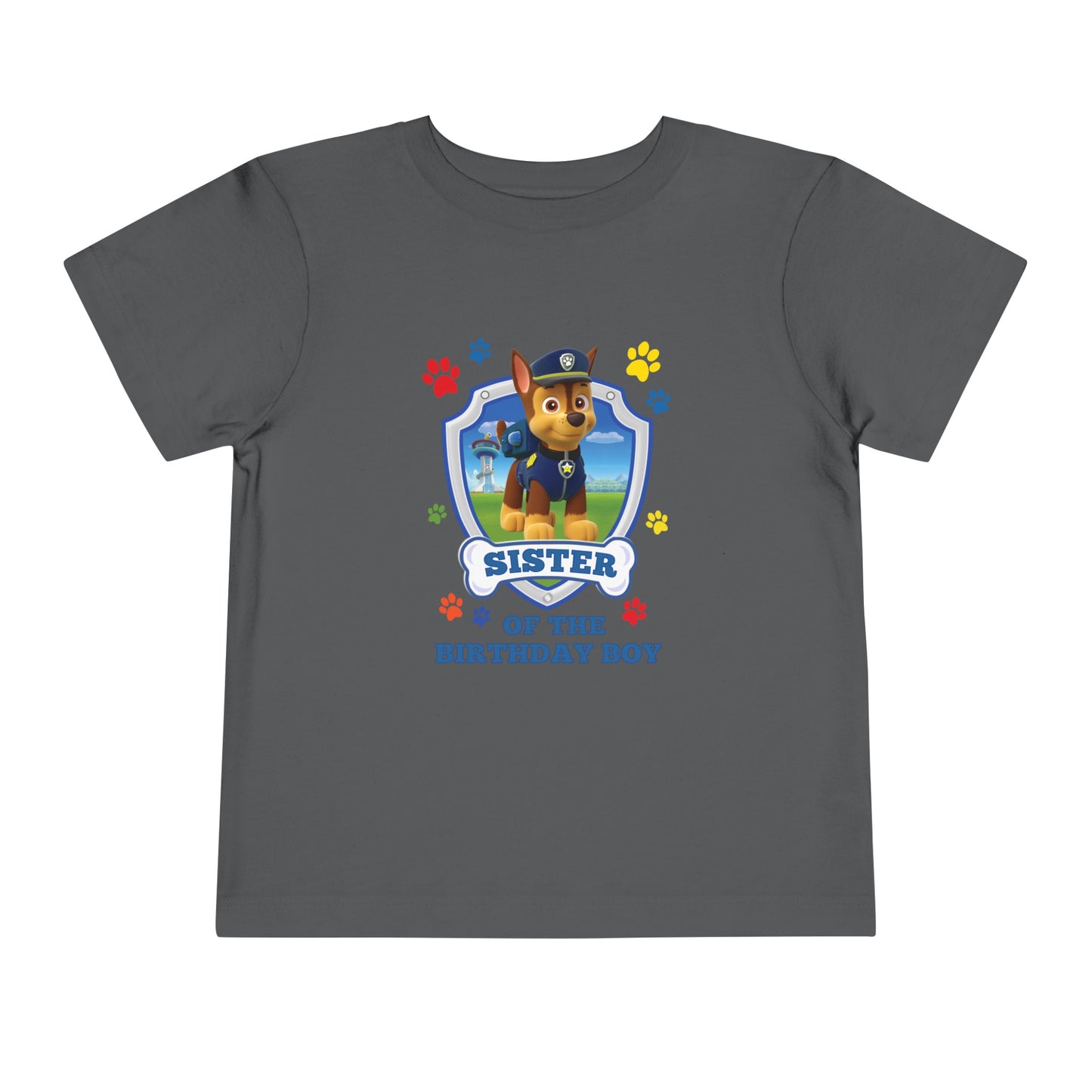 Sister of the Birthday Boy Toddler Short Sleeve Tee