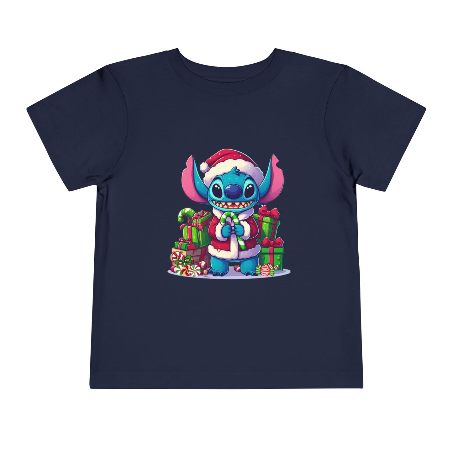 Christmas-Stitch Toddler Short Sleeve Tee