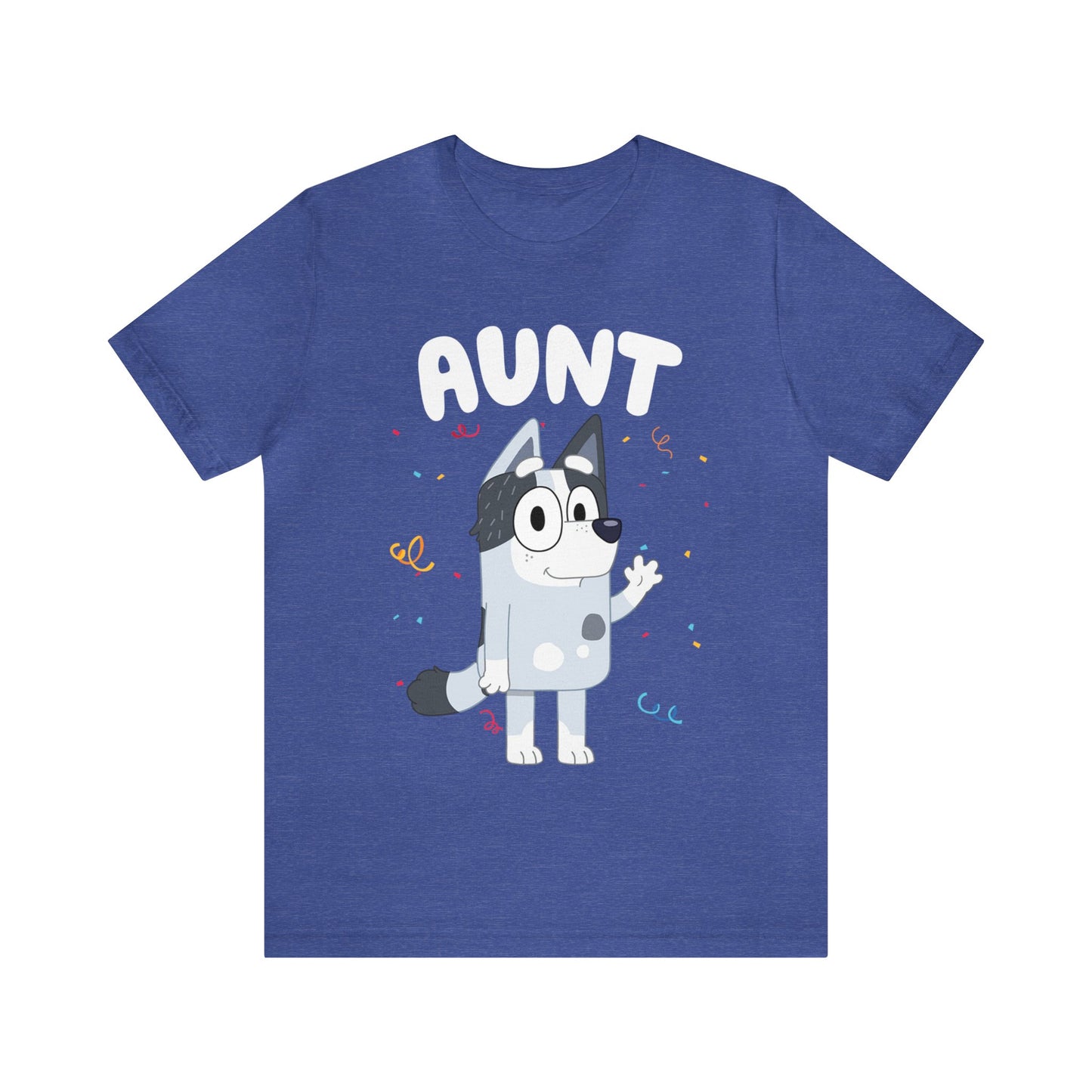Aunt Bluey Birthday short sleeve Tshirt