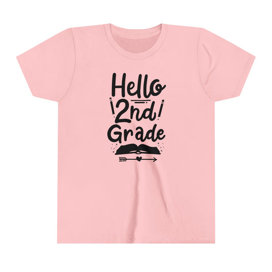 Hello 2nd Grade Youth Short Sleeve Tee