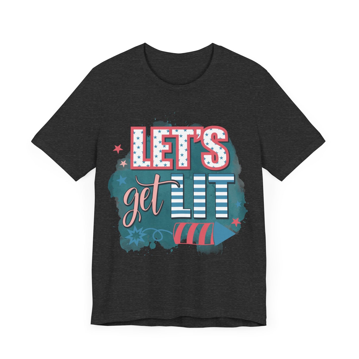 Lets Get Lit Jersey Short Sleeve Tee